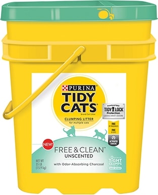 Tidy Cats Free & Clean Unscented Clumping Clay Cat Litter