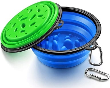 URWOOW Collapsible Slow Feeder Cat Bowl
