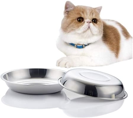 VENTION Stainless Steel Whisker Relief Cat Food Bowl