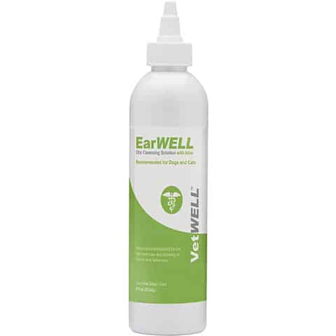 VetWELL EarWELL Otic Cleansing Solution With Aloe Cucumber Melon Scent Dog and Cat Ear Solution