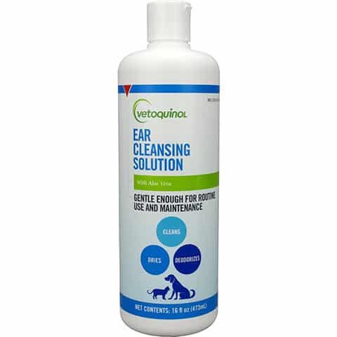 Vetoquinol Ear Cleaning Solution for Dogs and Cats