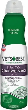 Vet’s Best Cat Flea & Tick Gentle-Mist Spray
