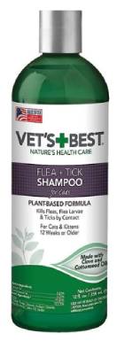 Vet's Best Plant Based Formula Flea & Tick Cat Shampoo