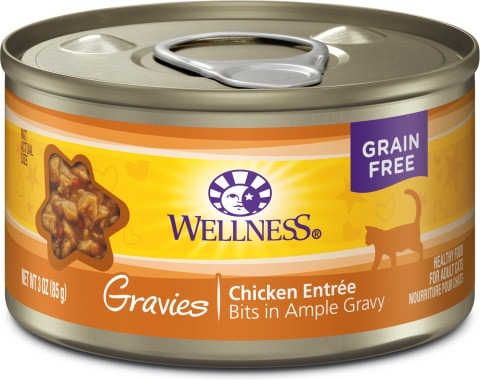 Wellness Natural Grain Free Gravies Chicken Dinner Canned Cat Food