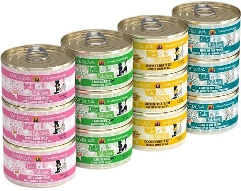 Weruva Cats in the Kitchen Cuties Variety Pack Grain-Free Canned Cat Food