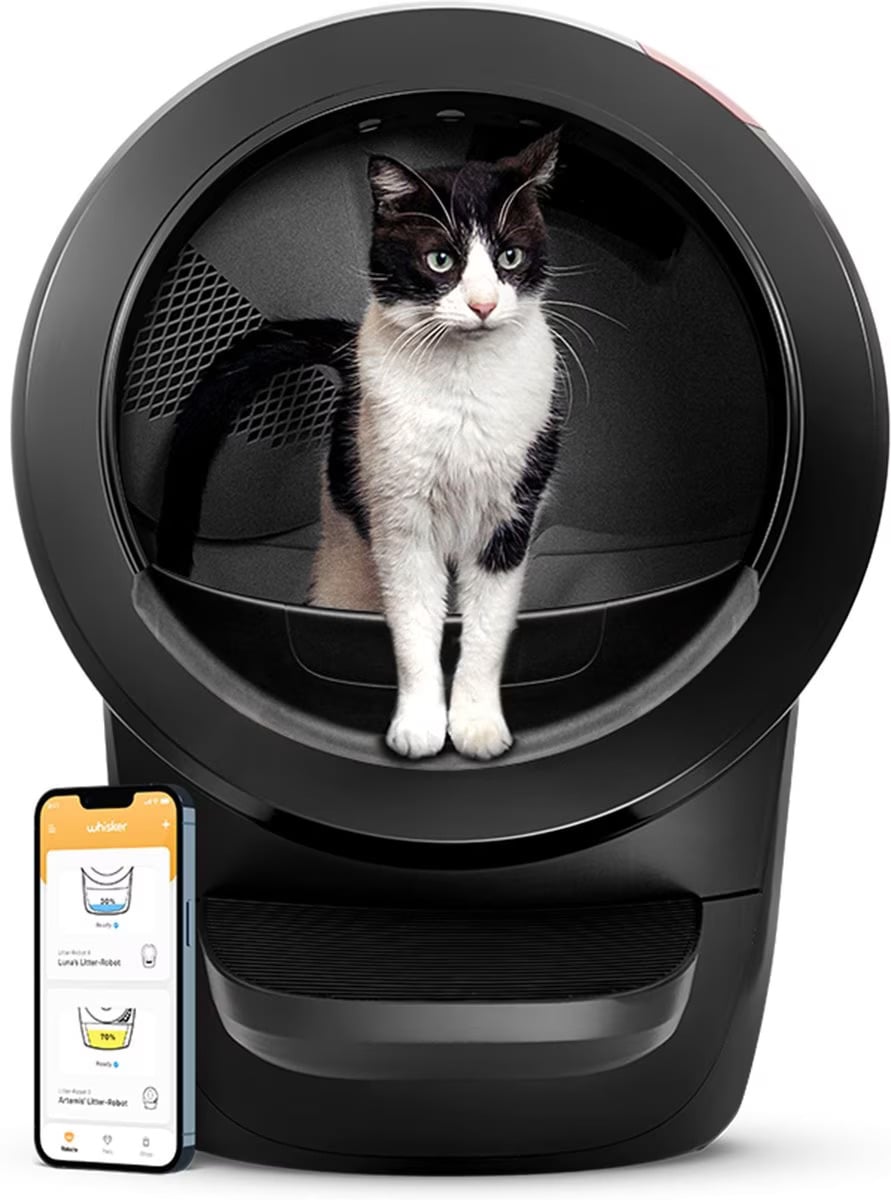 Whisker-Litter-Robot-4-Automatic-Self-Cleaning-Cat-Litter-Box