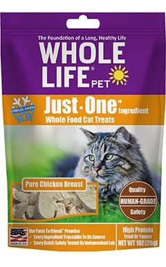 Whole Life Just One Ingredient Freeze-Dried Cat Treats
