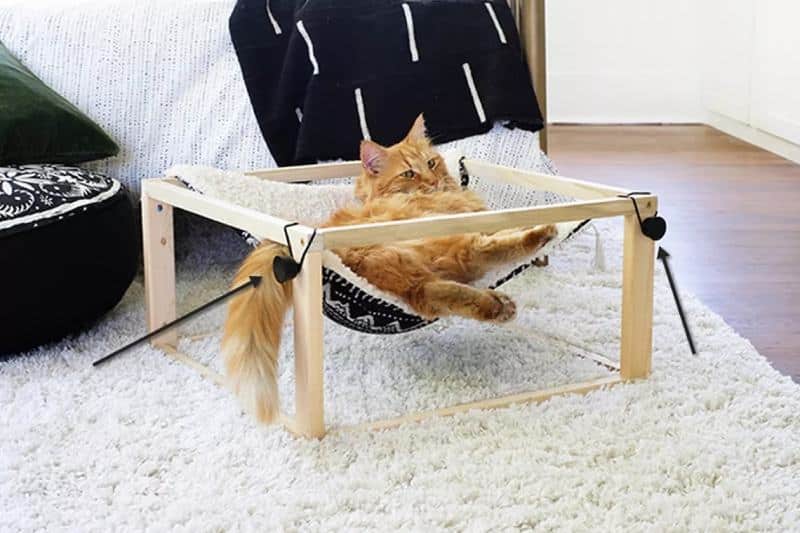Your Cat is Going to Lurve This Modern DIY Kitty Hammock