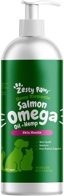 Zesty Paws Hemp Elements Salmon Oil