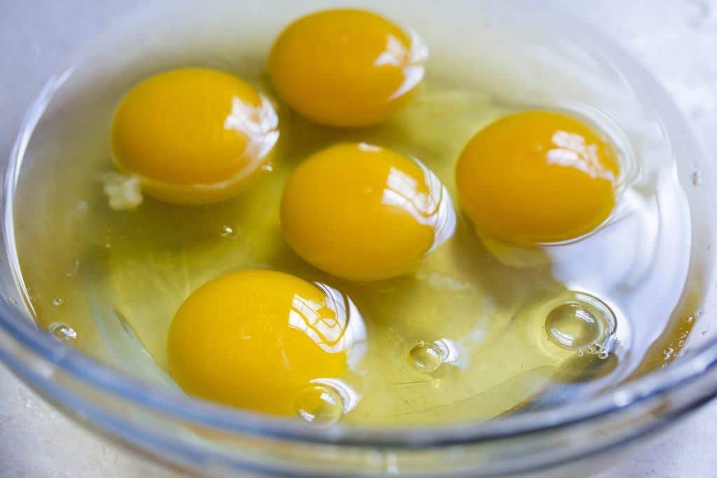 raw eggs