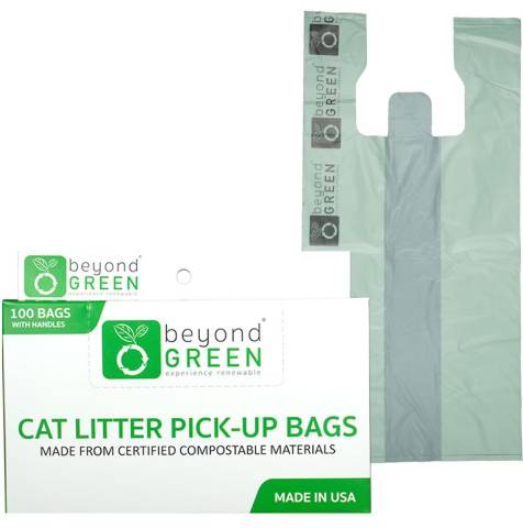 beyondGREEN Plant-Based Cat Litter Waste Bags