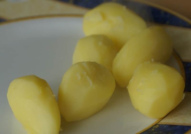 cooked potatoes