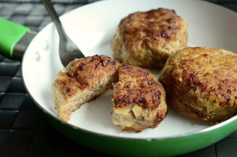 cooking meatloaf on a pan