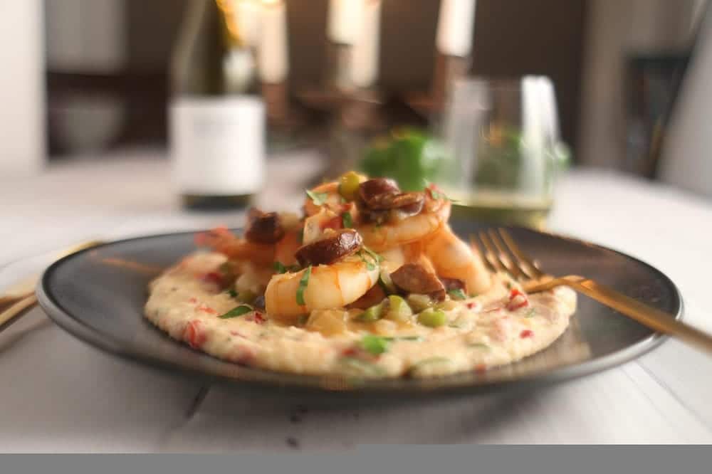 grits dish in a plate