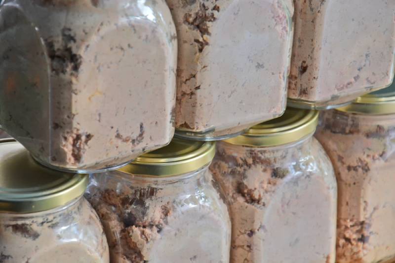 homemade pate in jars