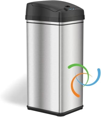 iTouchless 13 Gallon Automatic Trash Can