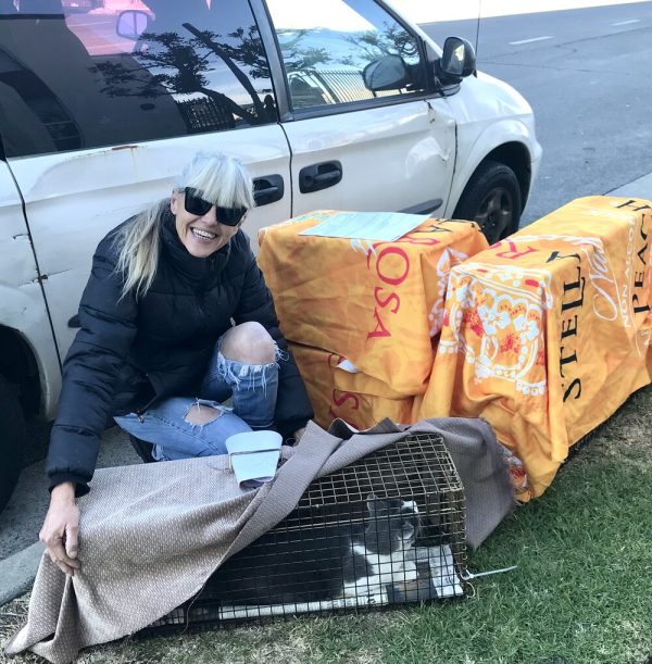 Jacquie and Cloud the vip cat