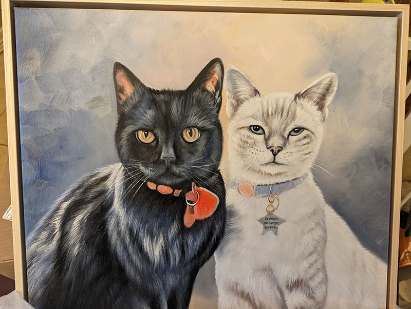 oil painting of noodles and nutmeg from paint your life