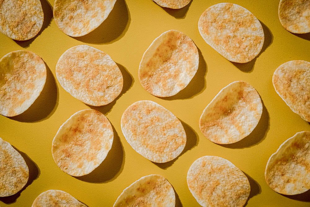 pringles chips flatlay