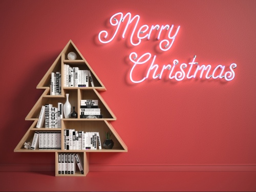 christmas treet shelf