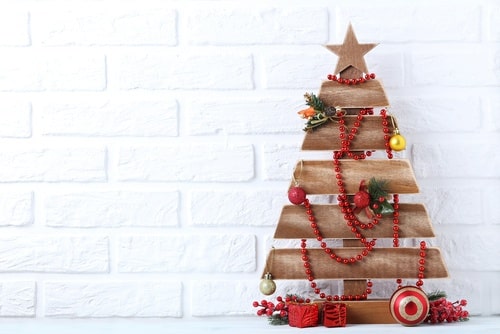 wooden christmas tree