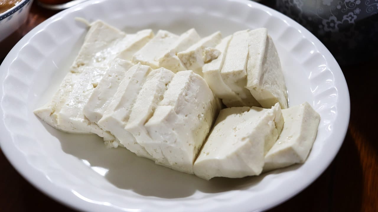 sliced tofu