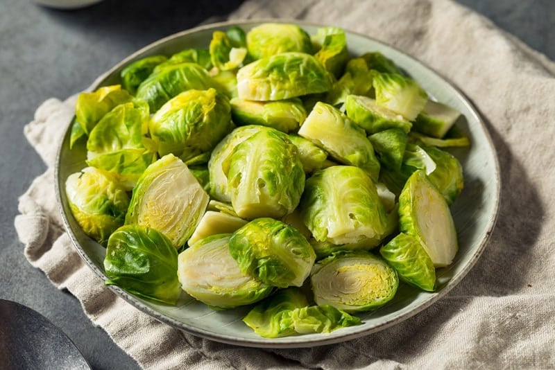 steamed brussels sprouts