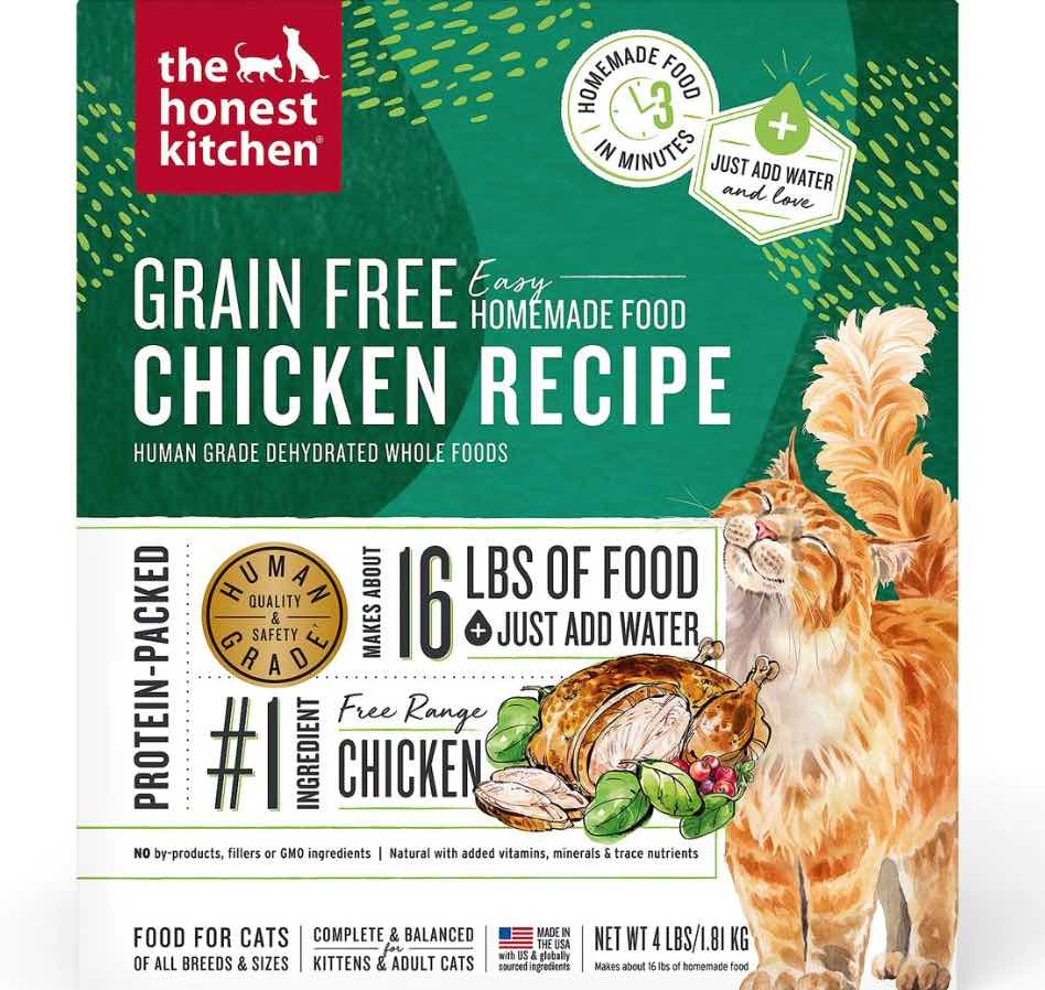 the honest kitchen dehydrated cat food chicken recipe