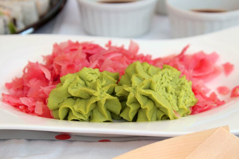wasabi on a plate