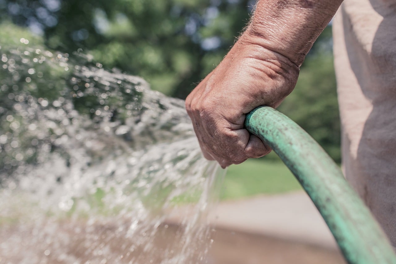 watering garden