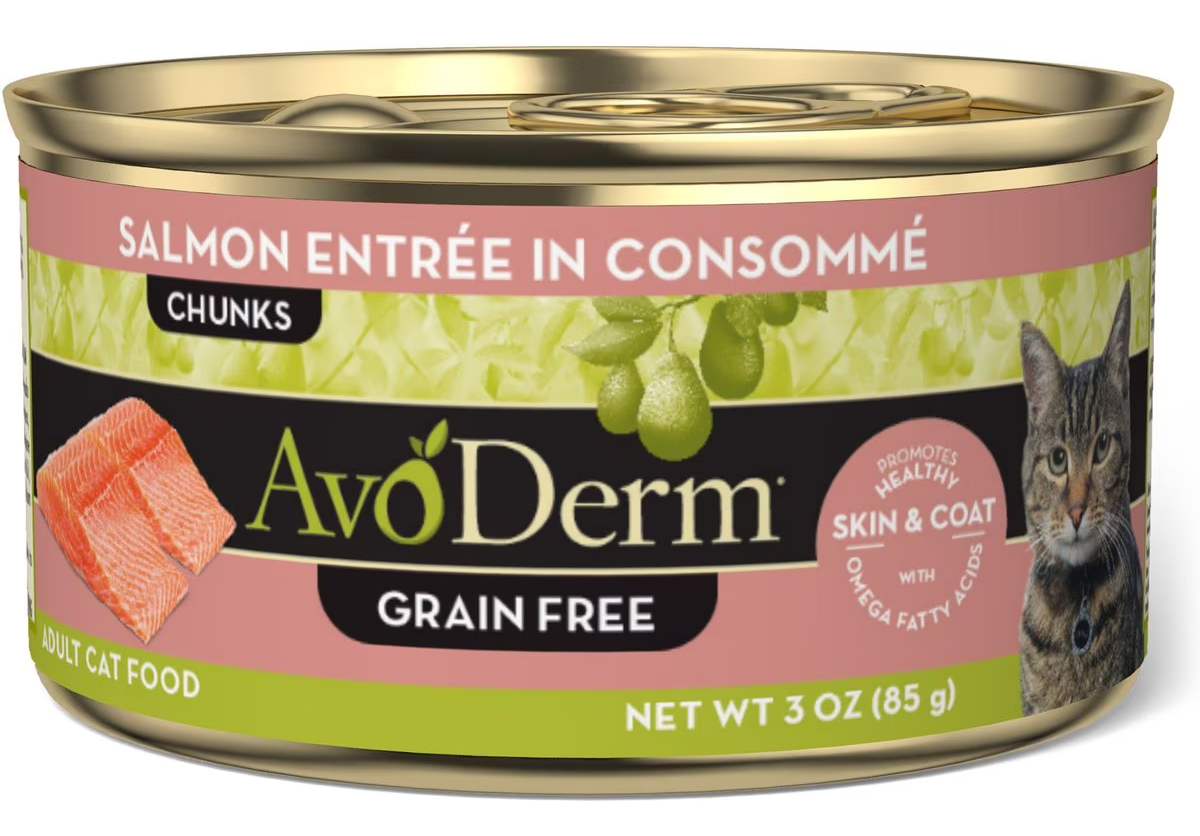 AvoDerm Grain-Free Salmon Entree Salmon Consomme Canned Cat Food