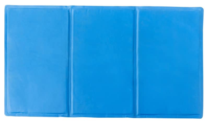 Blue folded pet cooling mat