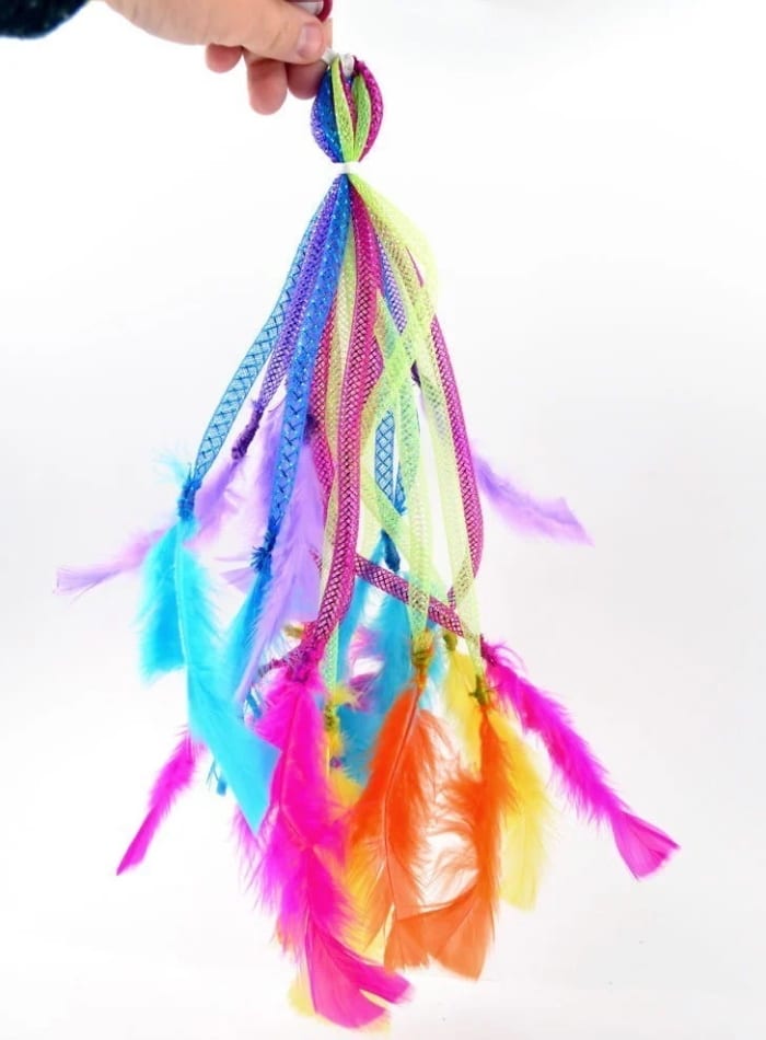 DIY Feather Cat Toy