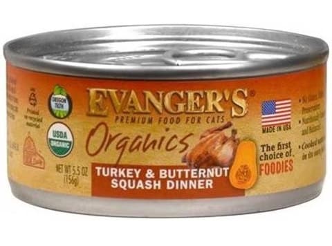 Evanger's Organics Turkey & Butternut Squash Dinner Canned Cat Food