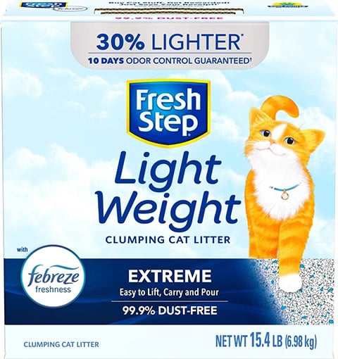 Fresh Step Lightweight Febreze Scented Clumping Clay Cat Litter