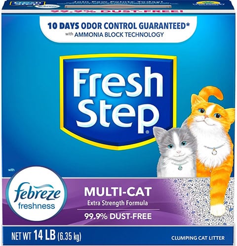 Fresh Step Multi-Cat Extra Strength Scented Clumping Cat Litter