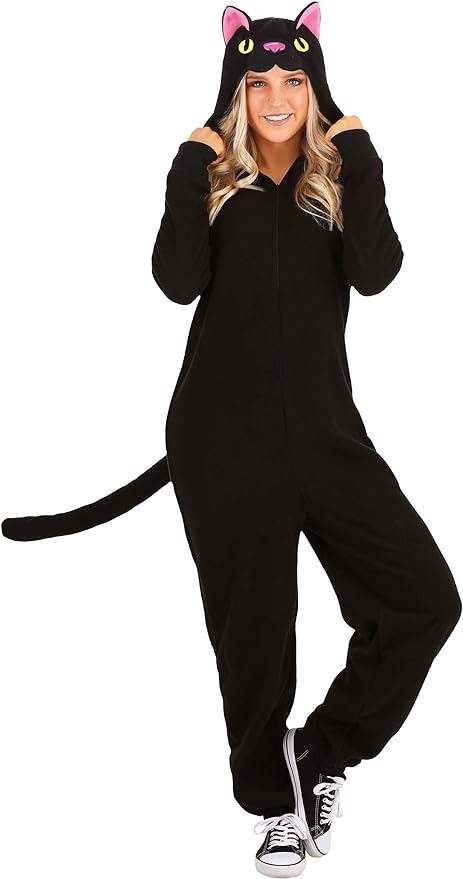 Fun Costumes Adult Black Cat Onesie