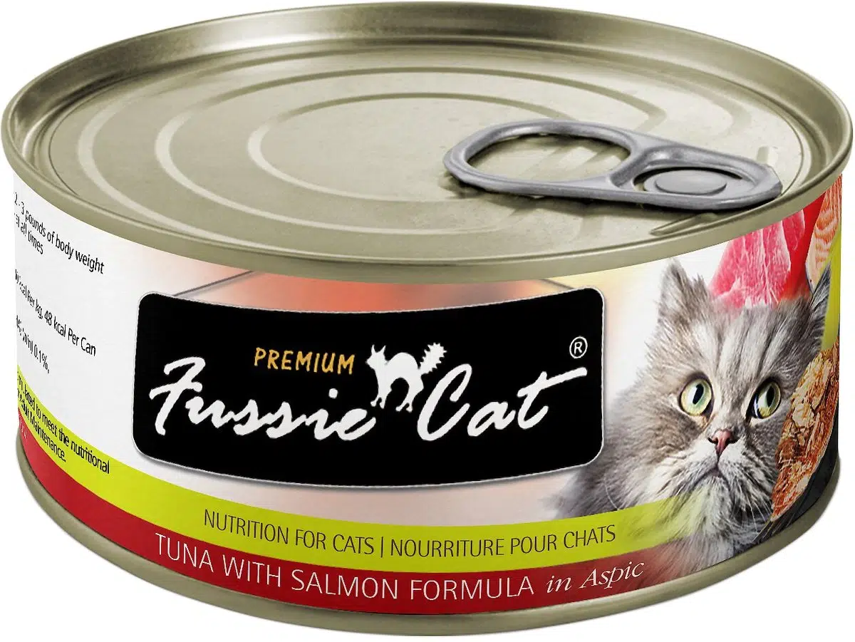 Fussie Cat Premium Tuna with Salmon Formula Grain-Free Canned Cat Food