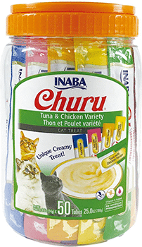 Inaba Churu Tuna & Chicken Puree Variety Pack Grain-Free Lickable Cat Treat