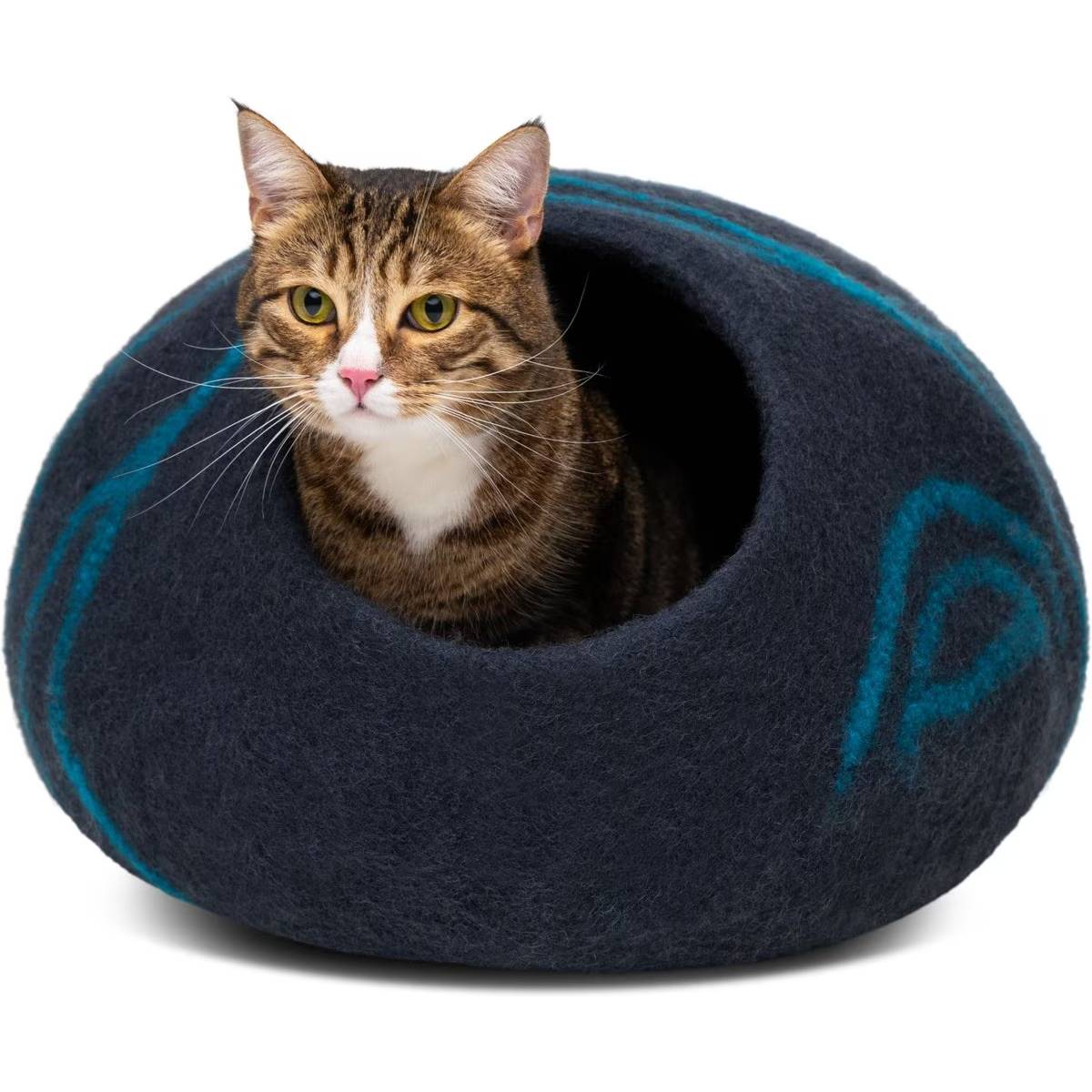 Meowfia Premium Felt Cat Cave Bed