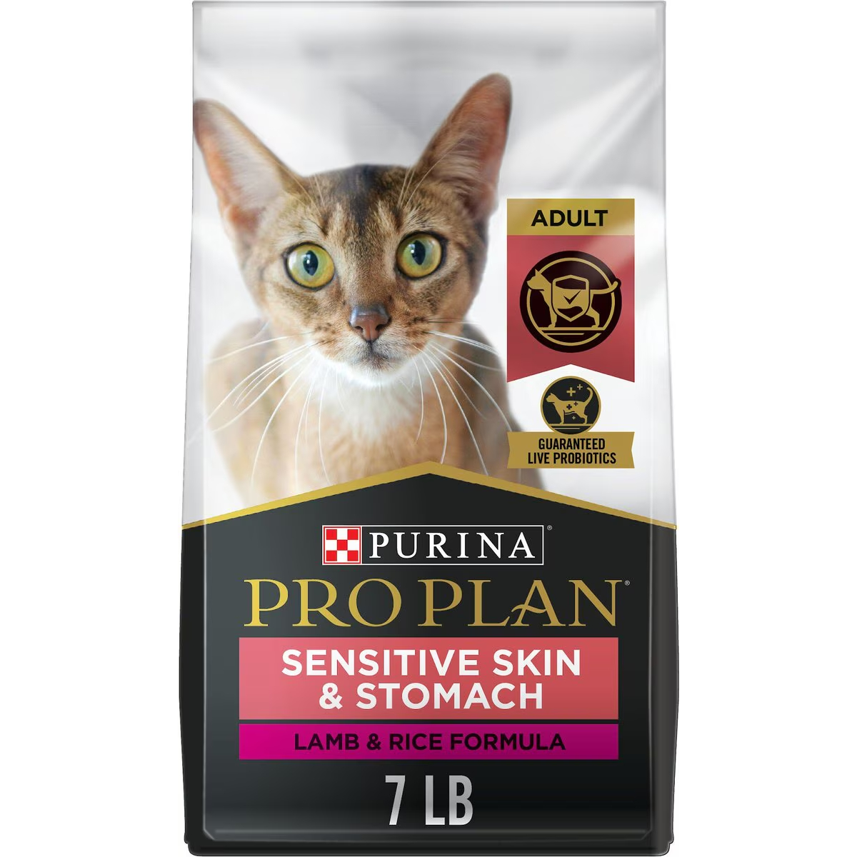 Purina Pro Plan Adult Sensitive Skin & Stomach Lamb & Rice Formula Dry Cat Food