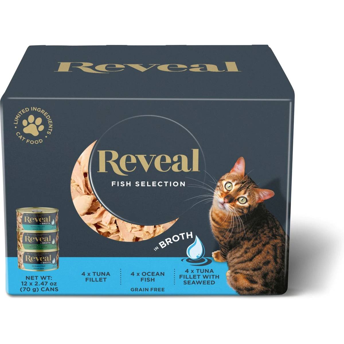 Reveal Natural Grain-Free Variety of Fish Cat Food