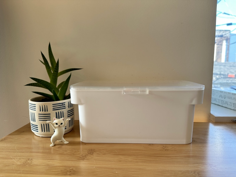 Yamazaki Airtight Pet Container - container on the table