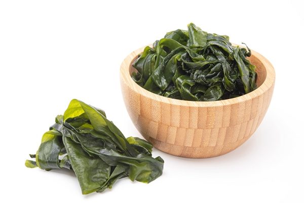 a bowl of fresh seaweeds