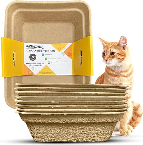 Animaru Disposable Litter Boxes for Cats