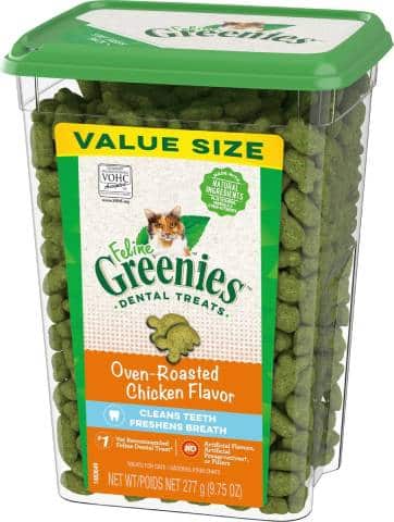 Feline Greenies Oven-Roasted Chicken Flavor Dental Treats