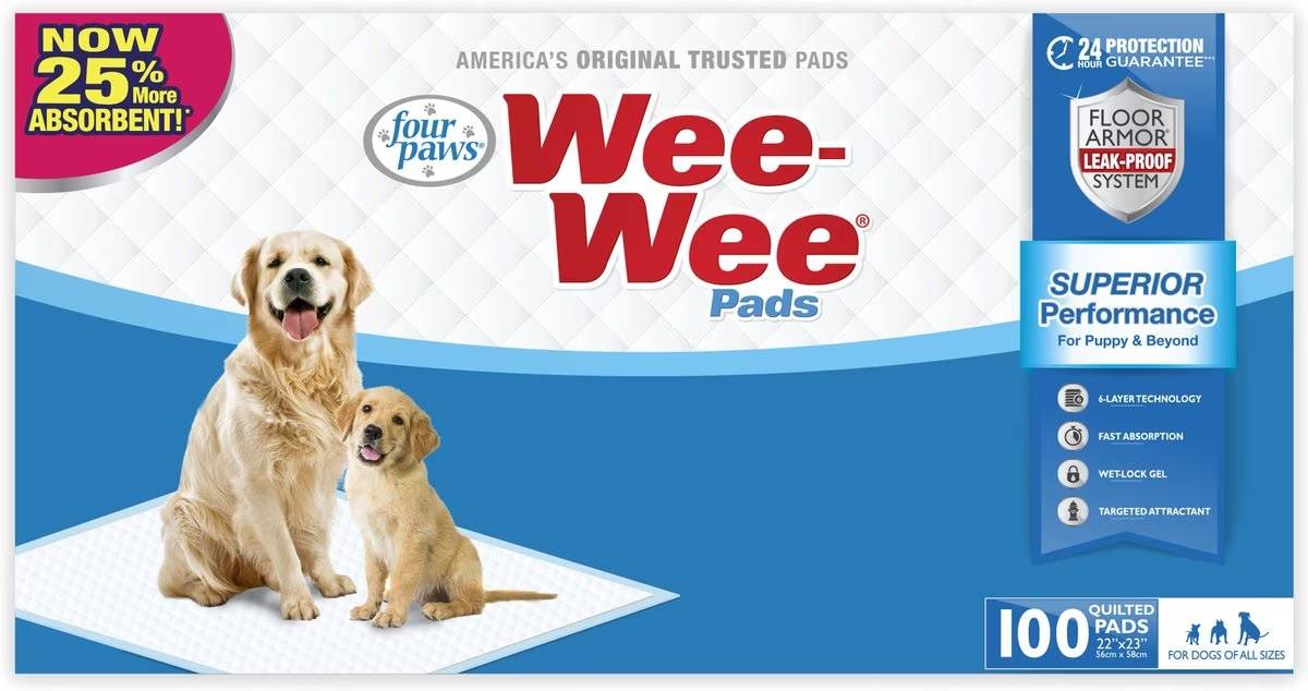 Four Paws Wee-Wee Superior Performance Dog Pee Pads
