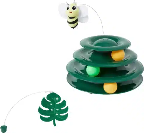 Frisco Bee & Leaf Cat Tracks Cat Toy with Catnip