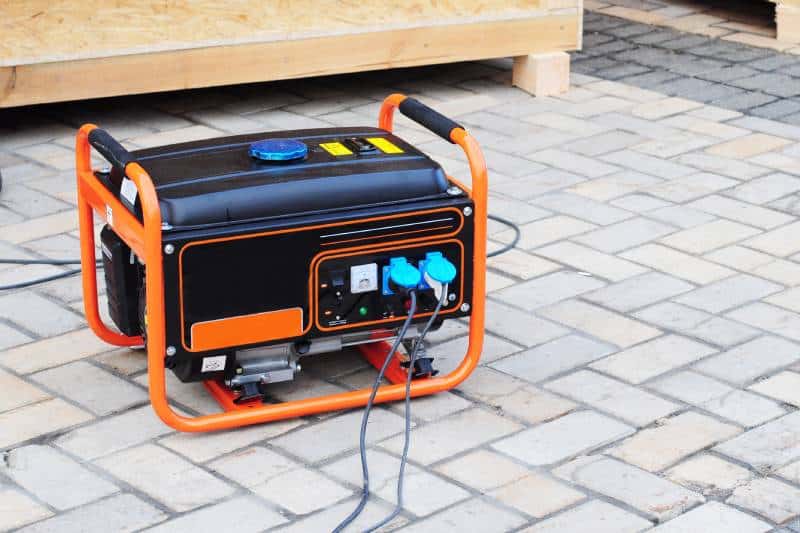 Gasoline Portable Backup Generator on the House