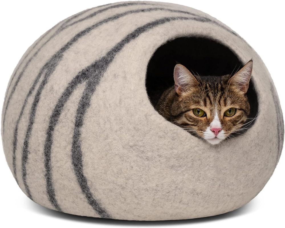 MEOWFIA Premium Felt Cat Bed Cave